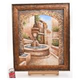 Huile au couteau, signée Austin, 20'' x 24'',