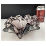 *Centre de table en verre soufflé, Canada Art,