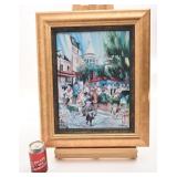 Oeuvre signée Partarrieu, scène parisienne,