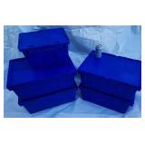 *5 bacs de rangement, 4 de 22'' x 16'' x 9'' et
