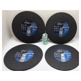 4 disques 14'' Gemini, métal et béton