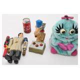 Lot de jouets vintage, dont Inspecteur Gadget,