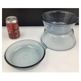 3 bols en verre Pyrex Flameware, vintage