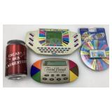 Jeu Roue de la fortune et jeu Trivial Pursuit,