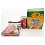 75 crayons feutre et crayons de cire