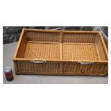 Tiroir de rangement pour sous le lit, en rotin