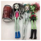 3 poupées Monster High