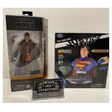 2 figurines, Superman et Star Wars