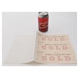 Chèques antiques Importer Traders, 1870,