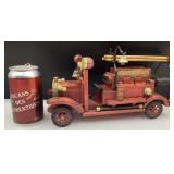 *Camion de pompiers, en bois