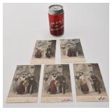 Rares cartes postales antiques, début 1900