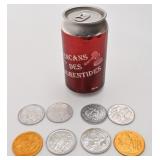 8 pièces de doubloons du Mardi Gras, Krewe, en