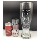 Verre à moutarde Schwartz et verre de bière