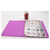 Cartable de pogs de hockey