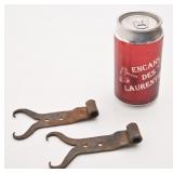 Paire de pentures forgées