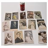 Lot de cartes postales antiques, acteurs