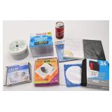 Lot de CD, DVD et accessoires