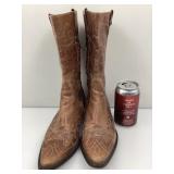 Bottes western, en cuir, grandeur 37, femme