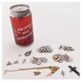 Lot de médailles religieuses