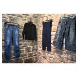 Jeans Zara, 28, chandail en laine Merino, M,