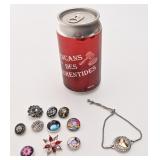 Bracelet avec boutons interchangeables