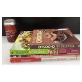 5 livres de recettes, dont salades et sushis