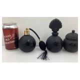 Flacons de parfum Marcel Franck, motif art déco