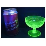 Coupe à dessert en verre dépression ouraline,