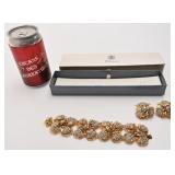 Ancien ensemble bracelet et boucles d'oreilles,
