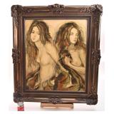 Impression endacrée, nues, 24'' x 28''