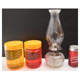 Lampe à l'huile Lamplight farm, avec 2 bocaux