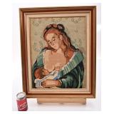 Petit point encadré, 17'' x 21.5''