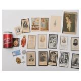 Lot d'articles religieux, antiques et vintage