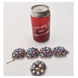 Ensemble bracelet et broche, vintage