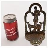 Ancien appuie-livre, en métal