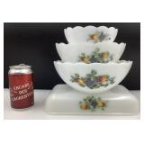 4 plats Arcopal, France, dont 3 nesting