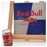 Affiche publicitaire Red Bull, en aluminium,