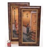 2 impressions encadrées, 9.75'' x 22.75''