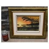 Broderie encadrée, 7.5'' x 9.5''