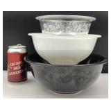 3 bols Pyrex nesting
