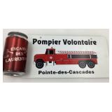 Plaque pompier volontaire, Pointe-des-cascades