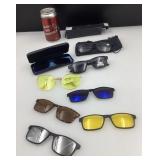 Lot de lunettes, dont de soleil