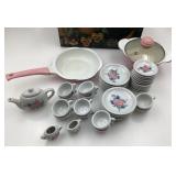 Ensemble de vaisselle pour enfant, en porcelaine,