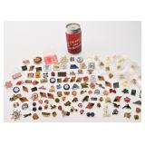 Lot d'épinglettes de collection, dont Tim