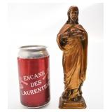 Statue de Jesus, en métal non ferromagnétique,