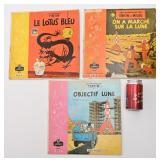 3 vinyles 33 tours / RPM Tintin, vintage