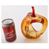 *Pomme en verre soufflé bullicante