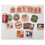 Lot de sous-verres de bière de collection