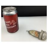 Rare bénitier, en métal et en verre