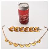 Ensemble collier et bracelet Pierre, vintage